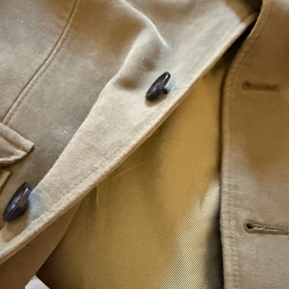 Black Brown 1826 Military or Safari Style Brushed Cotton Blazer Jacket Large - Picture 7 of 9